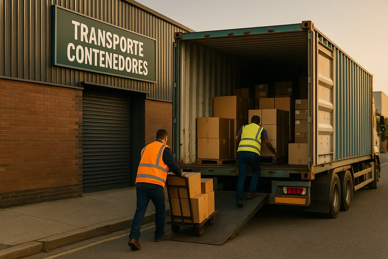 Carga de contenedor en depósito